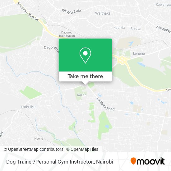 Dog Trainer / Personal Gym Instructor. map
