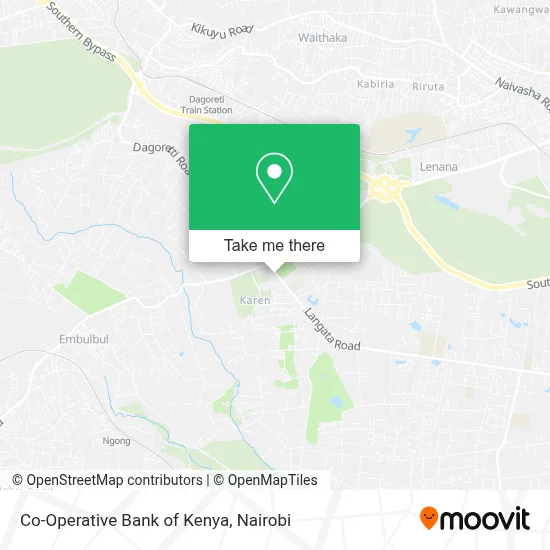 Co-Operative Bank of Kenya map