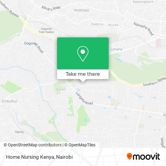 Home Nursing Kenya map
