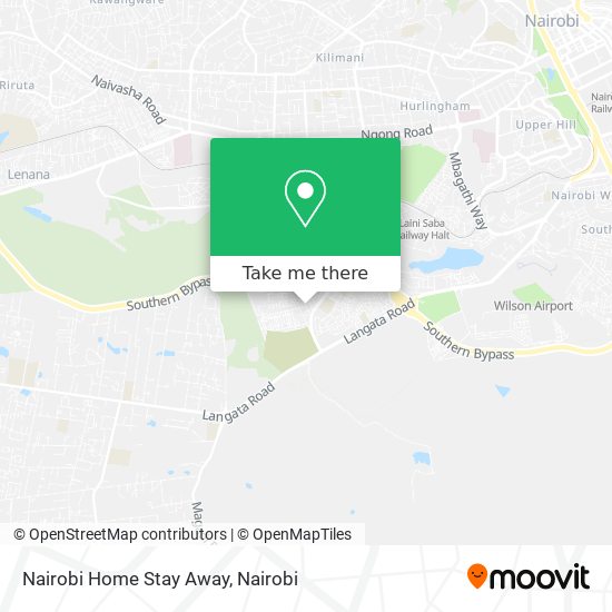 Nairobi Home Stay Away map