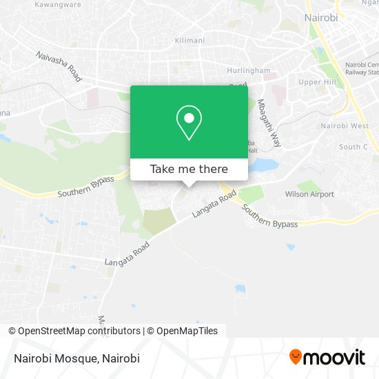 Nairobi Mosque map