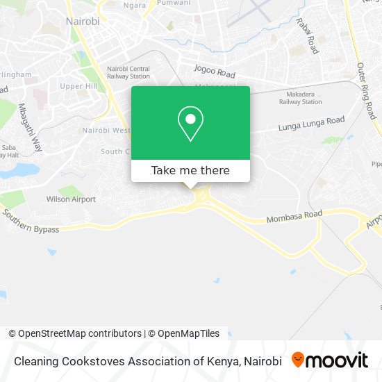 Cleaning Cookstoves Association of Kenya map
