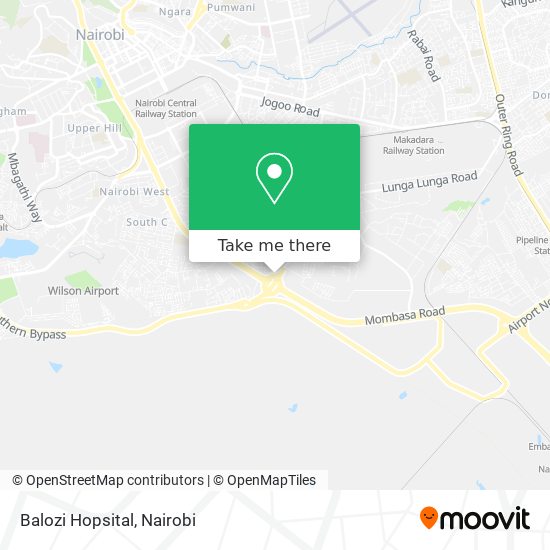 Balozi Hopsital map