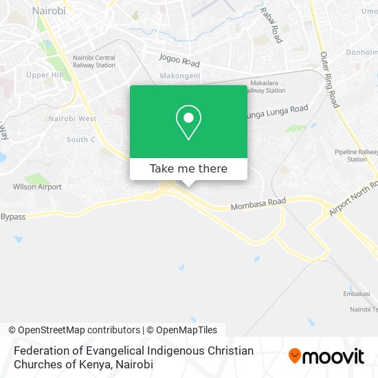 Federation of Evangelical Indigenous Christian Churches of Kenya map