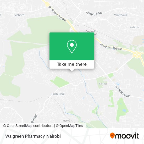 Walgreen Pharmacy map