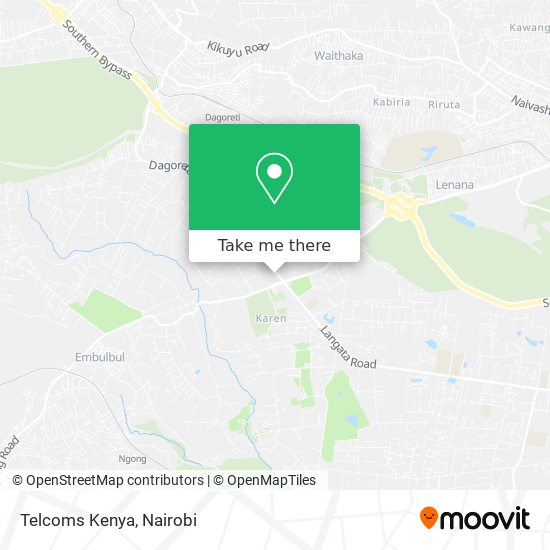 Telcoms Kenya map