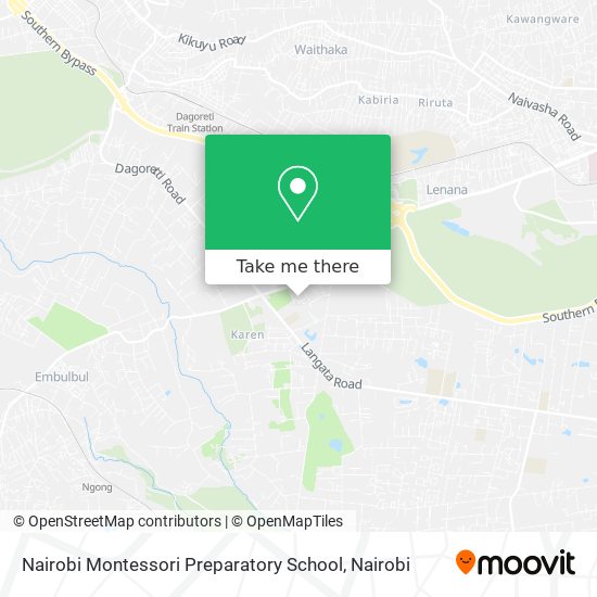 Nairobi Montessori Preparatory School map