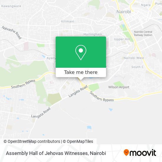 Assembly Hall of Jehovas Witnesses map