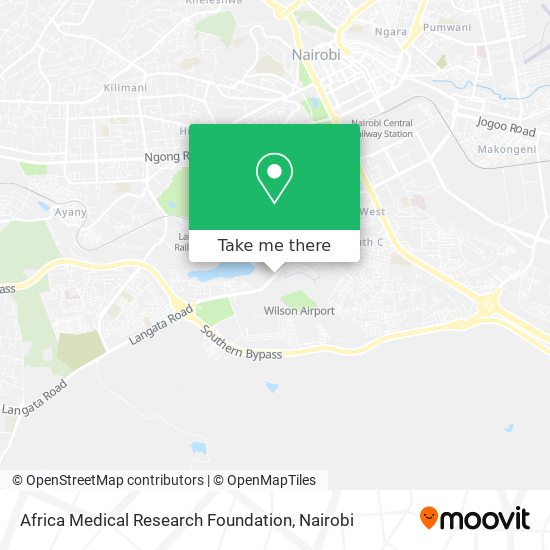 Africa Medical Research Foundation map