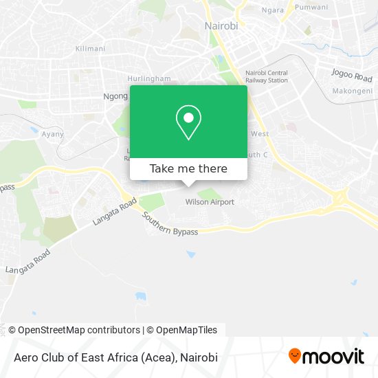 Aero Club of East Africa (Acea) map