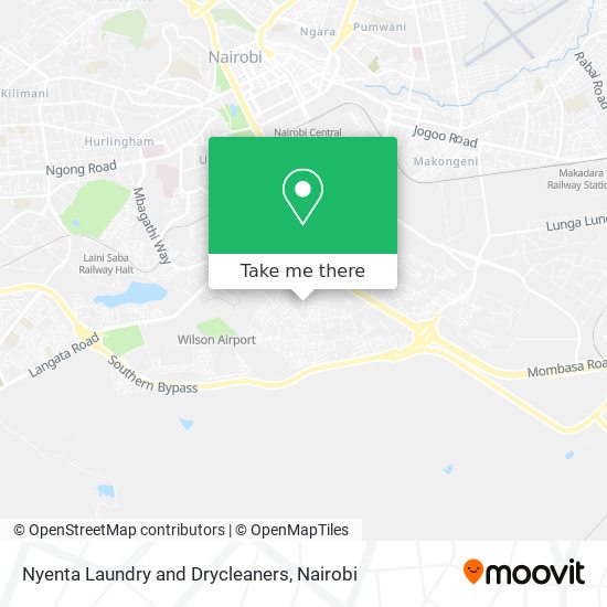 Nyenta Laundry and Drycleaners map