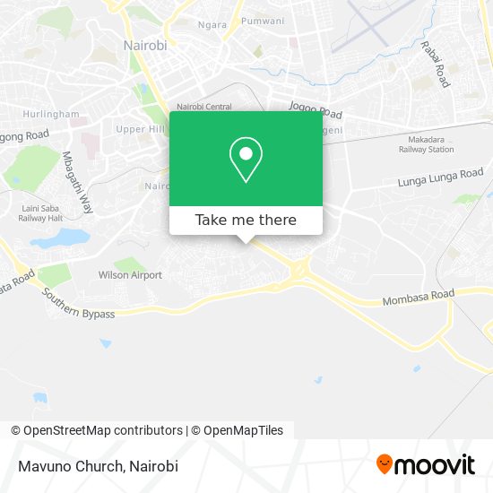 Mavuno Church map