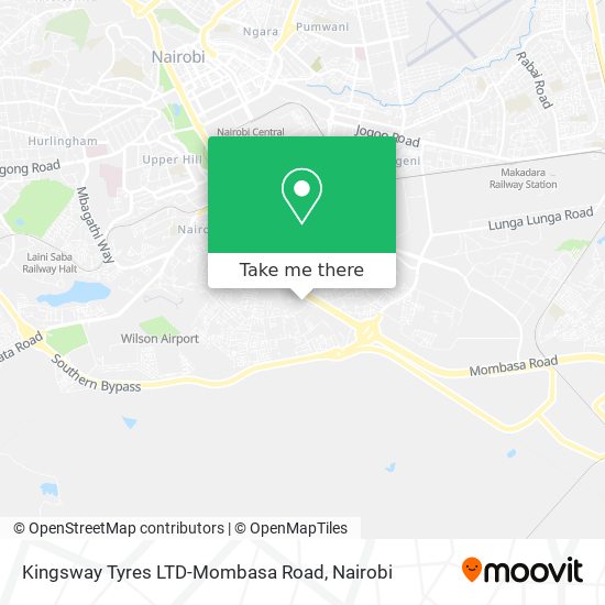 Kingsway Tyres LTD-Mombasa Road map
