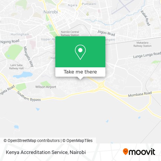 Kenya Accreditation Service map