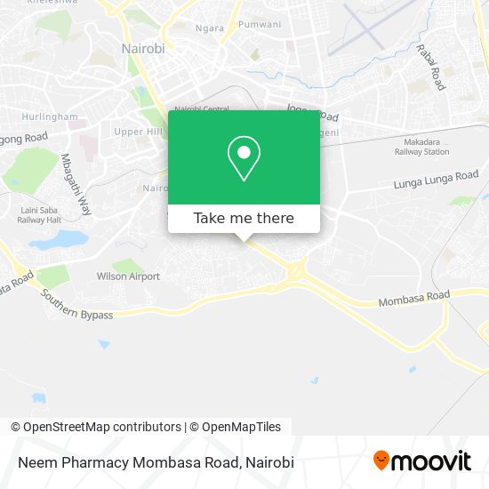 Neem Pharmacy Mombasa Road map