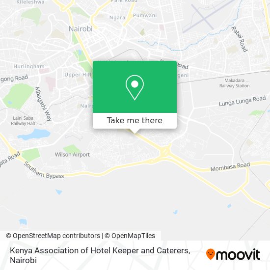 Kenya Association of Hotel Keeper and Caterers map