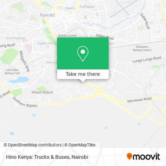 Hino Kenya: Trucks & Buses map