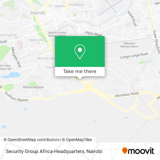 Security Group Africa-Headquarters map