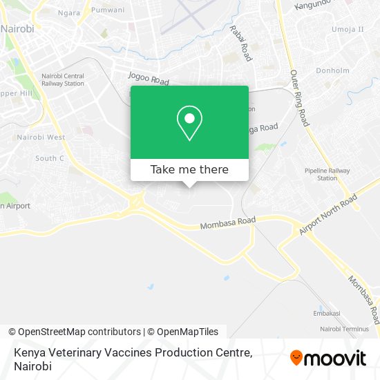 Kenya Veterinary Vaccines Production Centre map