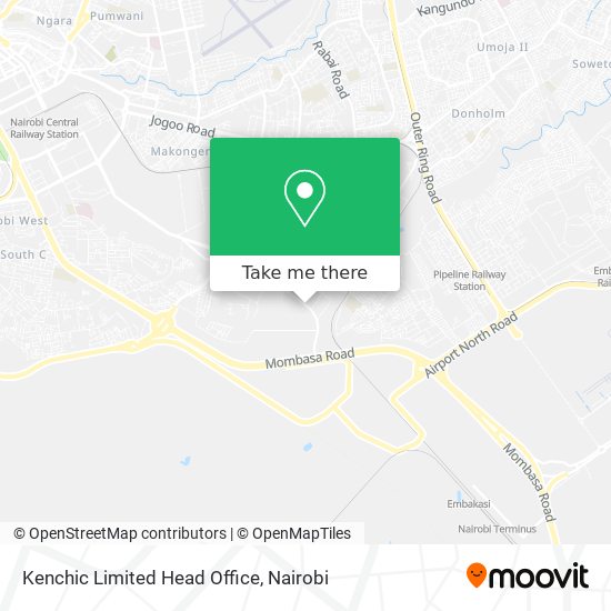 Kenchic Limited Head Office map