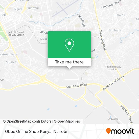 Obee Online Shop Kenya map