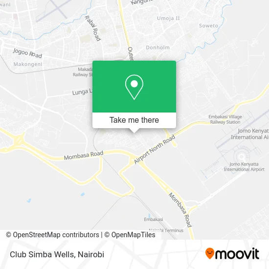 Club Simba Wells map
