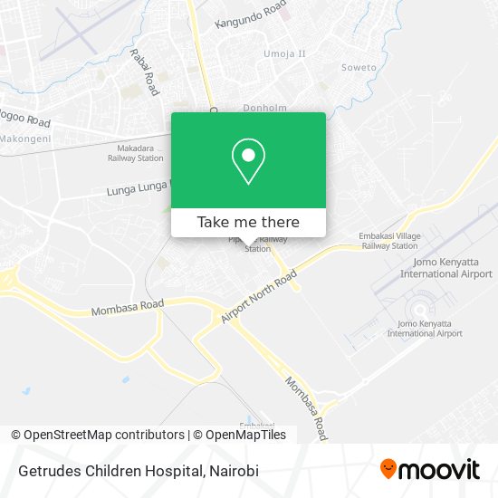 Getrudes Children Hospital map