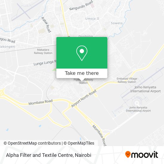 Alpha Filter and Textile Centre map