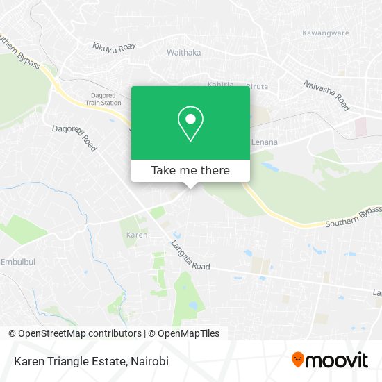 Karen Triangle Estate map