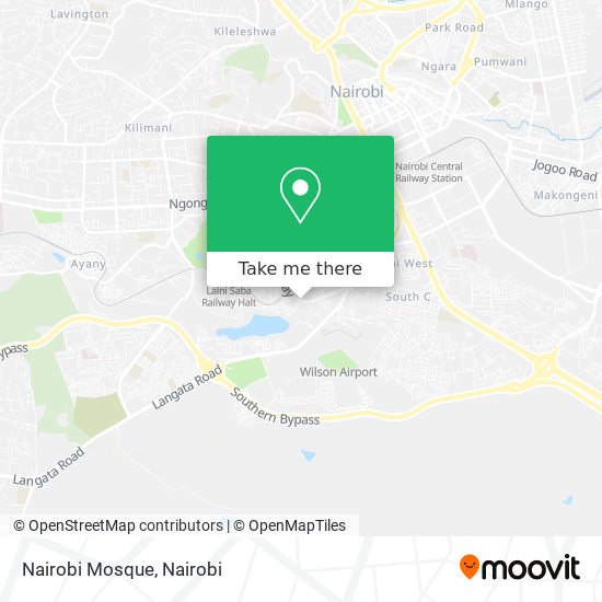 Nairobi Mosque map