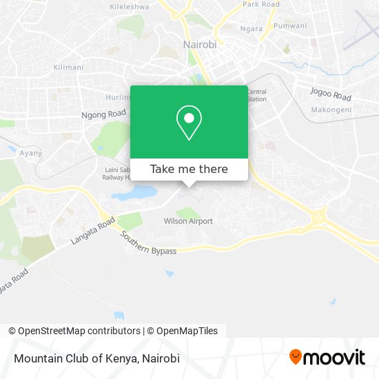 Mountain Club of Kenya map
