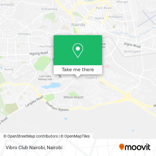 Vibro Club Nairobi map