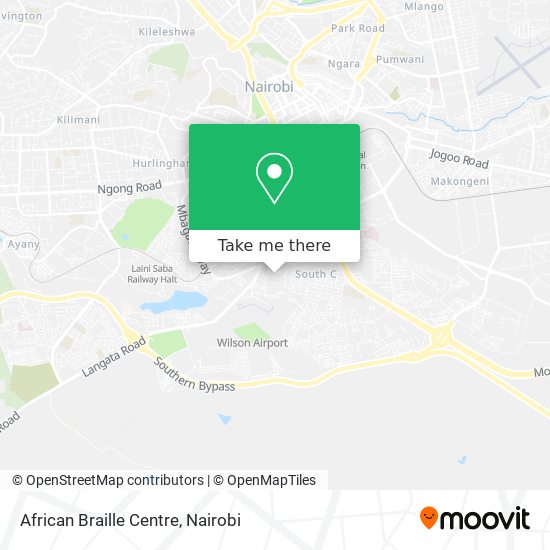 African Braille Centre map