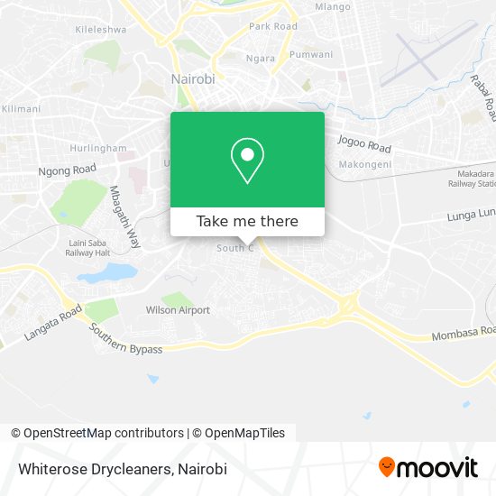Whiterose Drycleaners map