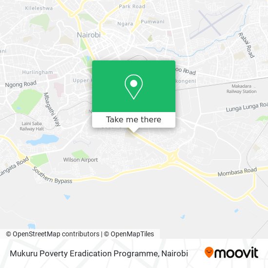 Mukuru Poverty Eradication Programme map