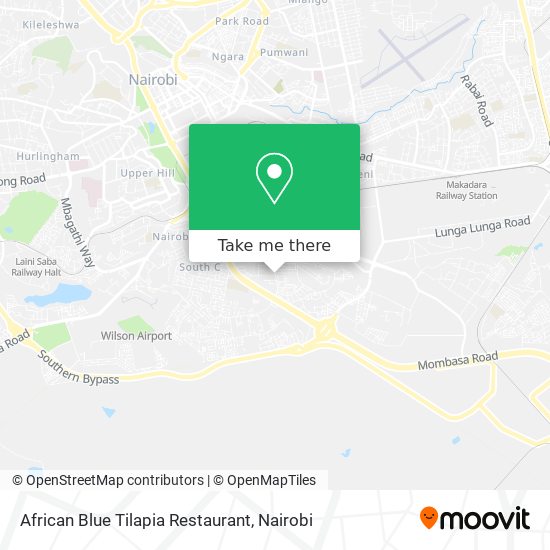 African Blue Tilapia Restaurant map