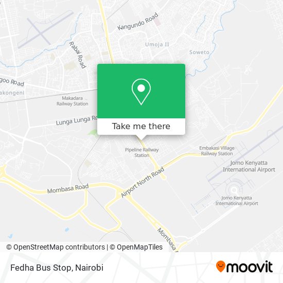 Fedha Bus Stop map