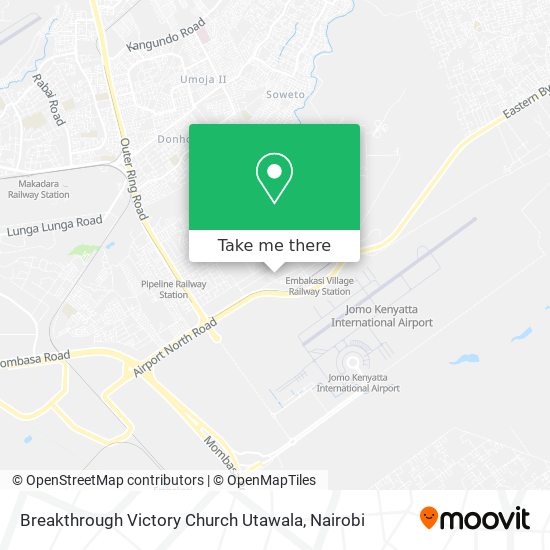 Breakthrough Victory Church Utawala map