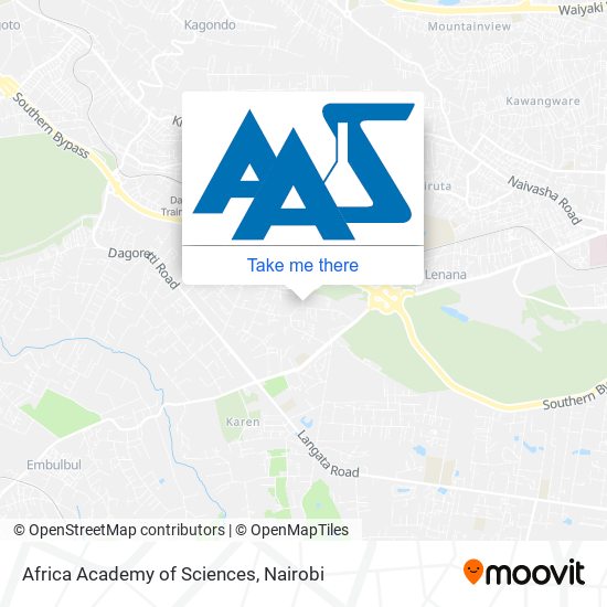 Africa Academy of Sciences map