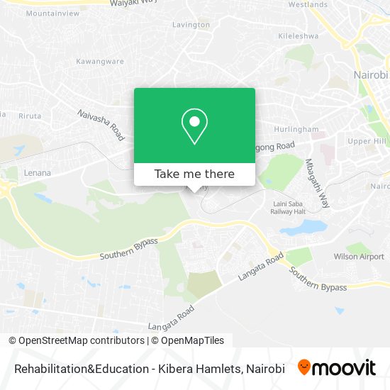 Rehabilitation&Education - Kibera Hamlets map