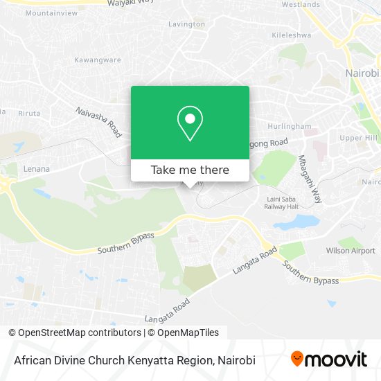 African Divine Church Kenyatta Region map