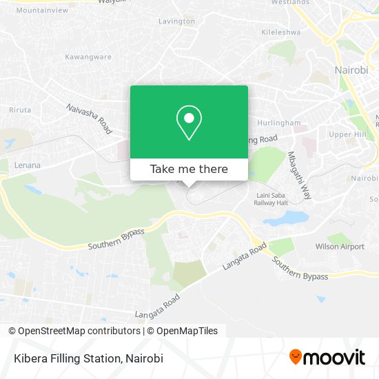 Kibera Filling Station map