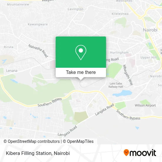 Kibera Filling Station map