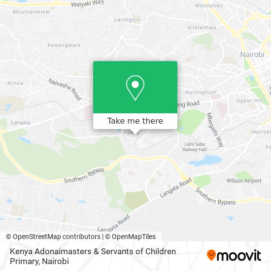 Kenya Adonaimasters & Servants of Children Primary map