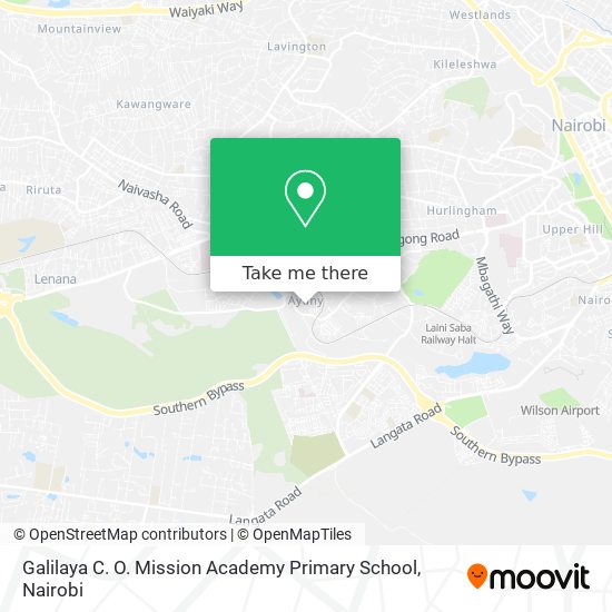 Galilaya C. O. Mission Academy Primary School map