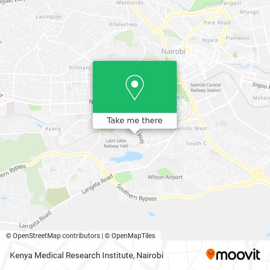 Kenya Medical Research Institute map
