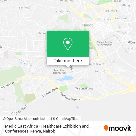 Medic East Africa - Healthcare Exhibition and Conferences Kenya map