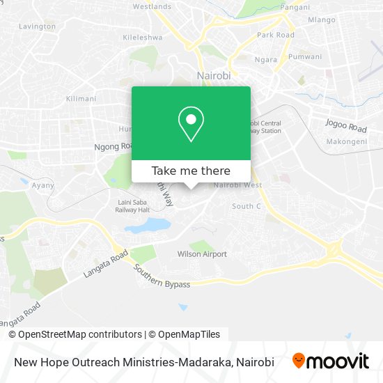New Hope Outreach Ministries-Madaraka map