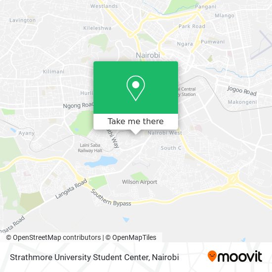 Strathmore University Student Center map
