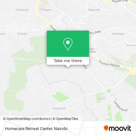 Homecare Retreat Center map